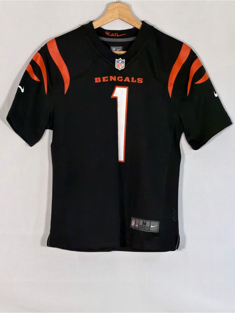 Nike Ja’Marr Chase Cincinnati Bengals Youth M 10/12 Black Game Jersey NFL